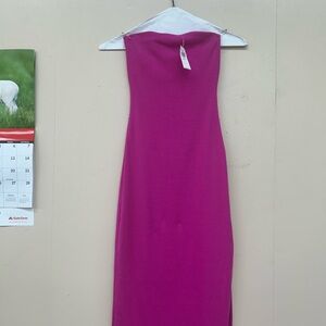 Old Navy Strapless Magenta Dress
